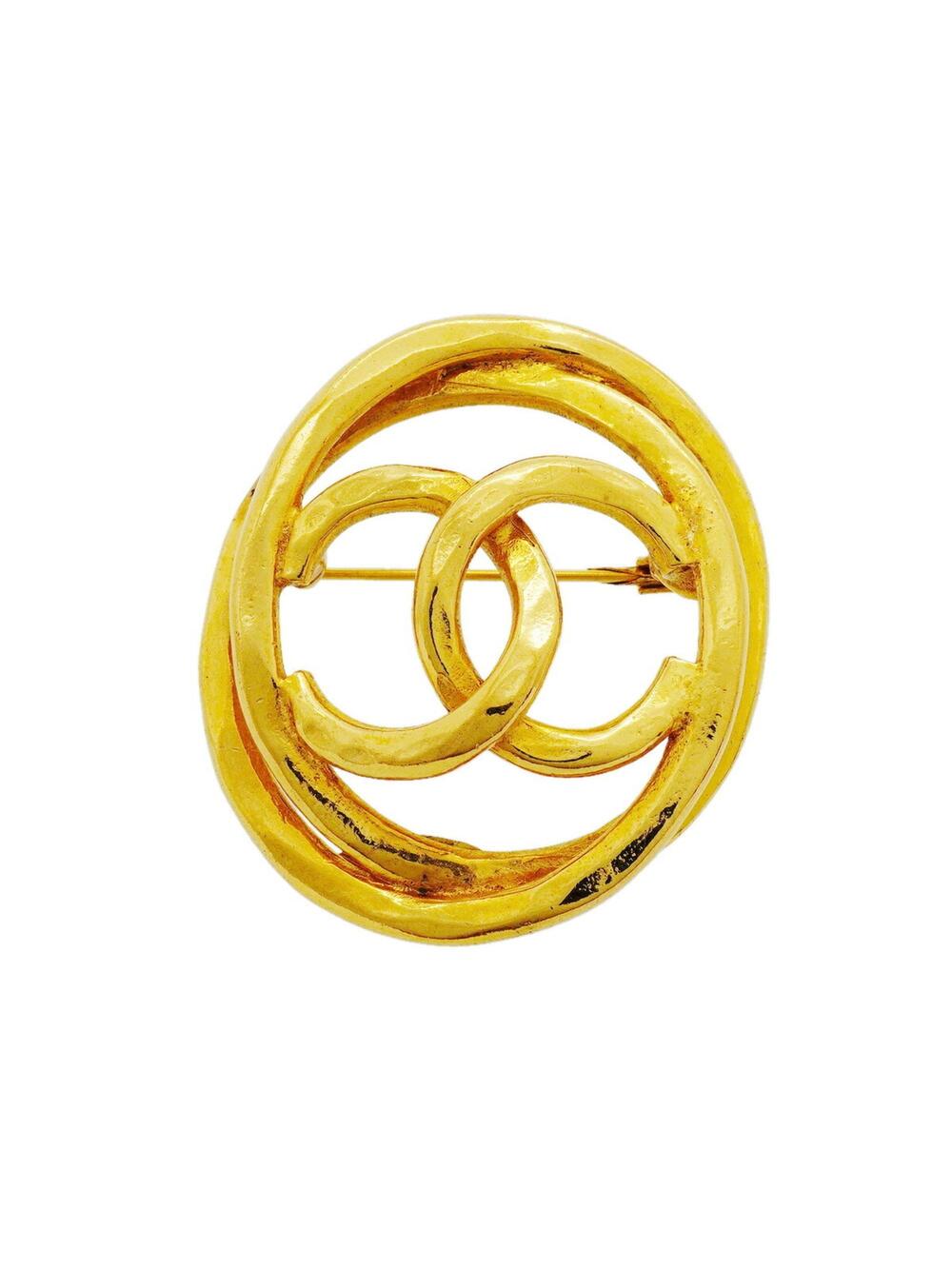 Chanel Cc Logo Brooch Metal #371593C55B